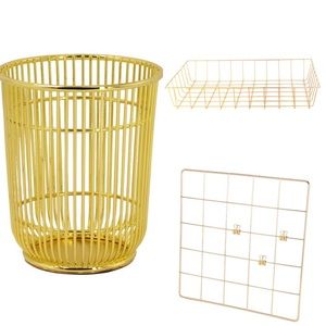 Gold office/desk accessory set